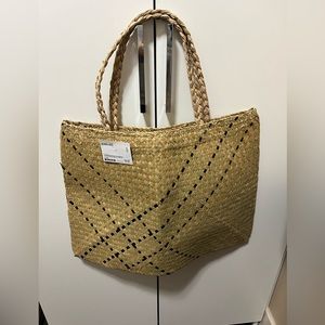 Straw beach bag, New, ikea